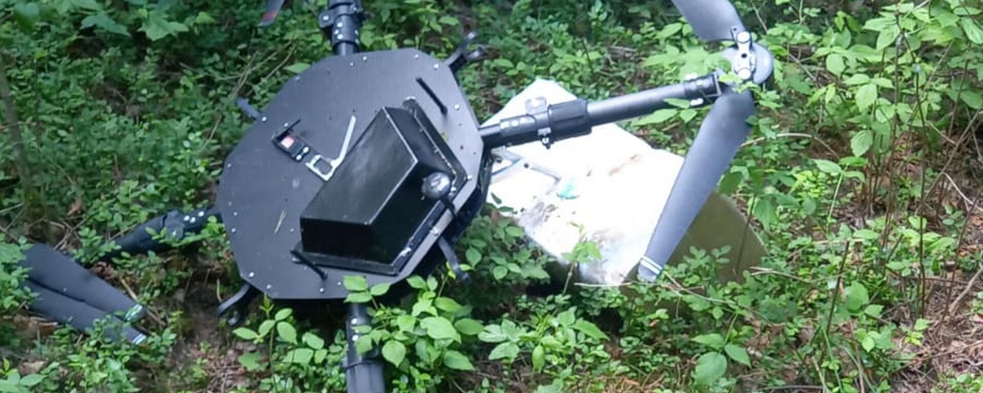 Литовские пограничники обнаружили упавший беспилотник с контрабандой - Sputnik Литва, 1920, 03.06.2026