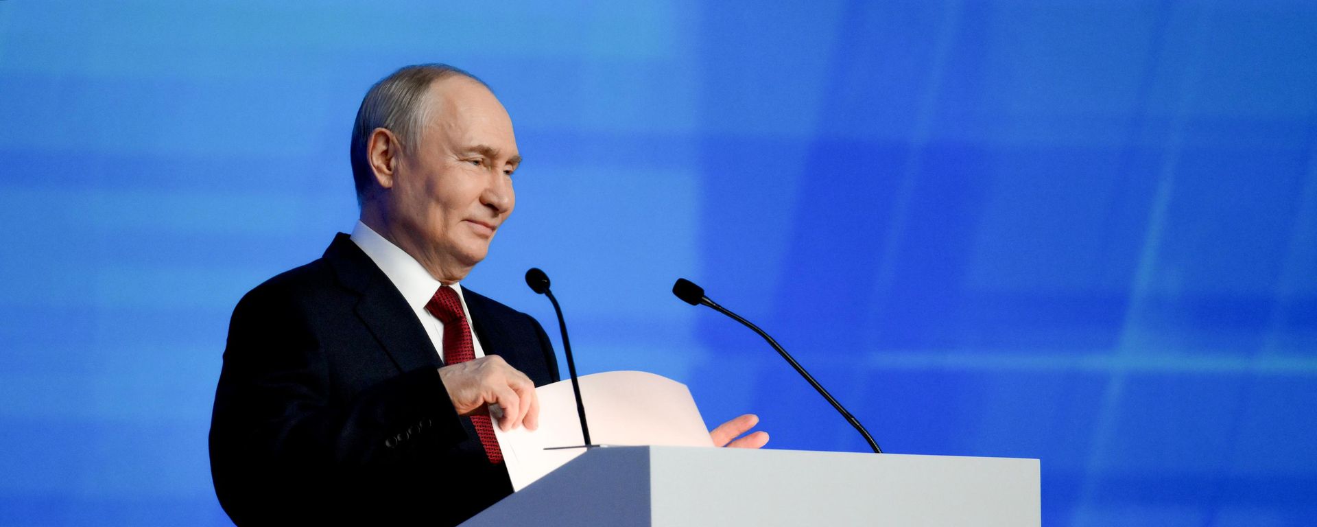 Президент РФ Владимир Путин выступает на XXIII съезде партии Единая Россия в Москве - Sputnik Литва, 1920, 28.06.2026