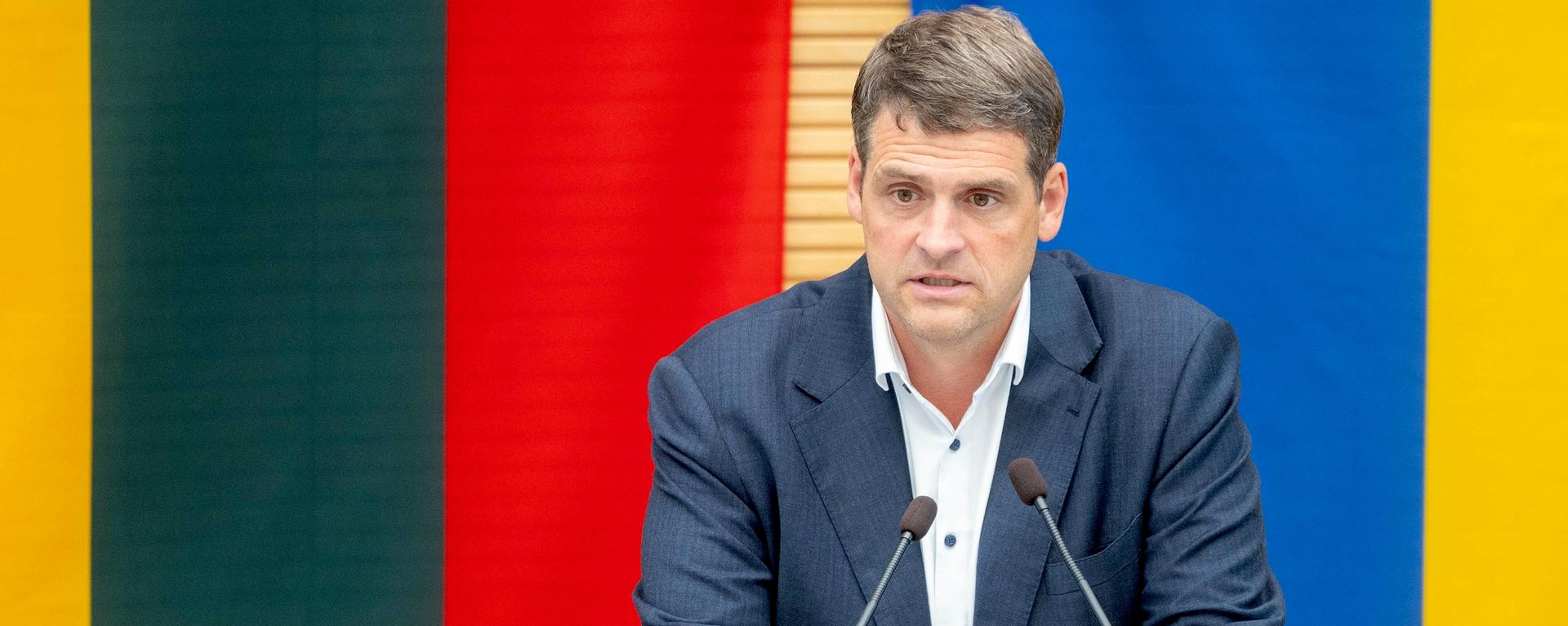 Глава партии Заря Нямунаса, депутат Сейма Литвы Ремигиюс Жемайтайтис Глава партии Заря Нямунаса, депутат Сейма Литвы Ремигиюс Жемайтайтис - Sputnik Литва, 1920, 21.08.2026