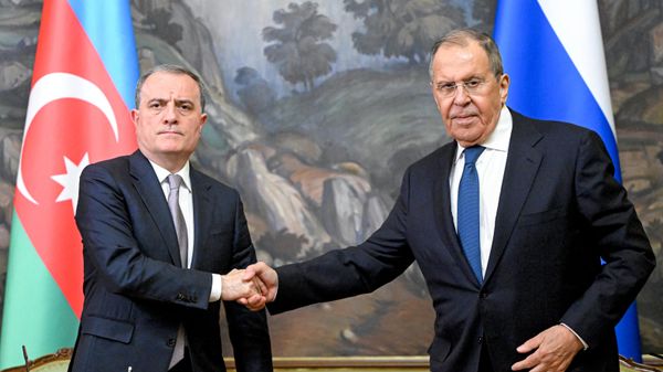 Встреча глав МИД РФ и Азербайджана Сергея Лаврова и Джейхуна Байрамова - Sputnik Литва