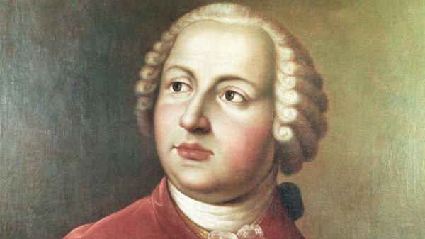Репродукция портрета русского ученого Михаила Васильевича Ломоносова (1711 - 1765 г.г.) из собрания Литературного музея, архивное фото - Sputnik Литва