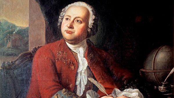 Портрет русского ученого Михаила Ломоносова (1711-1765) кисти неизвестного художника, архивное фото - Sputnik Литва