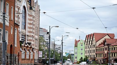 Вид Калининграда, архивное фото