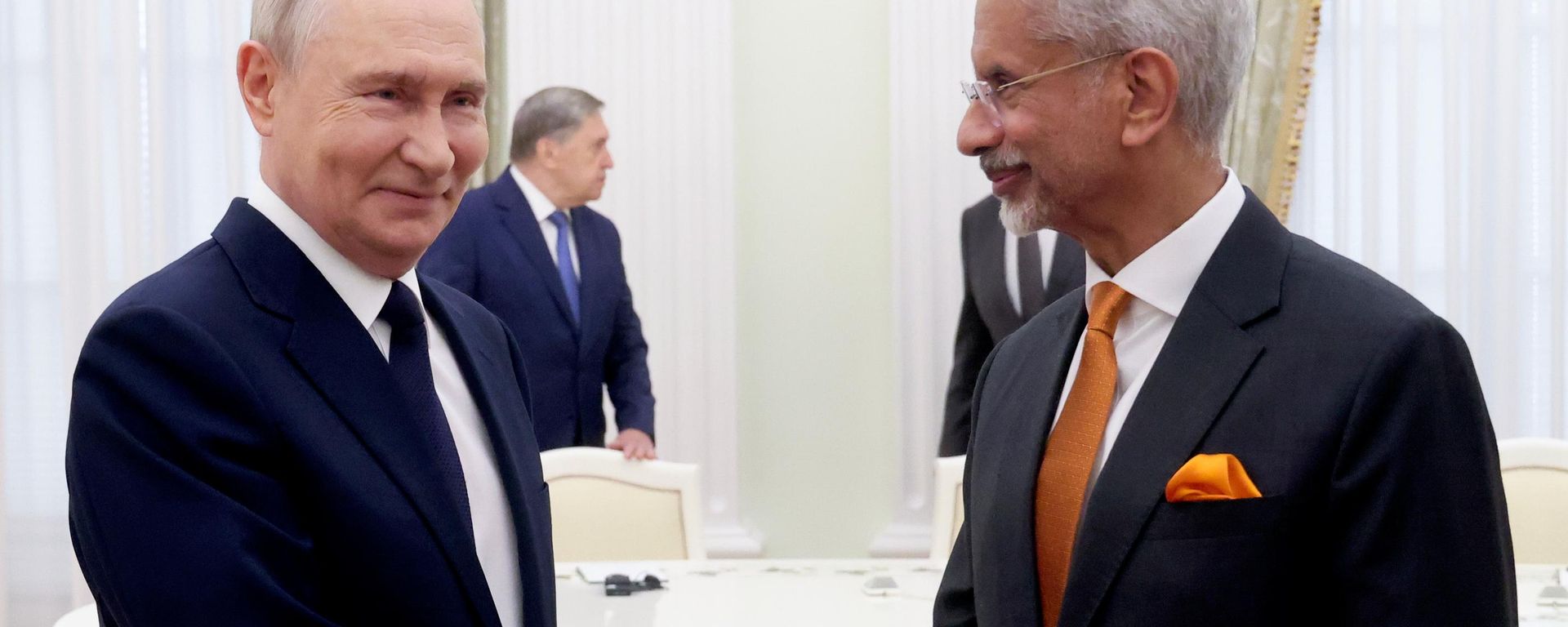 Встреча президента России Владимира Путина и главы МИД Индии Джайшанкара в Москве - Sputnik Литва, 1920, 24.08.2026