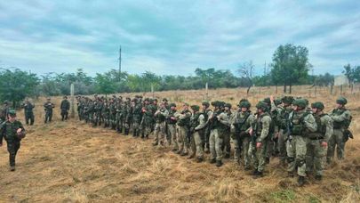 Литовские военные на учениях в Молдавии 