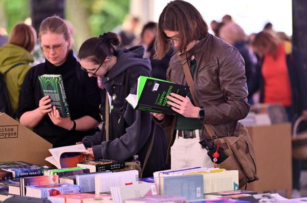 На фото: жители и гости Вильнюса рассматривают книги во время фестиваля "Дни столицы" в Вильнюсе. - Sputnik Литва