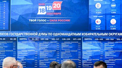 Оглашение предварительных итогов выборов в Госдуму РФ