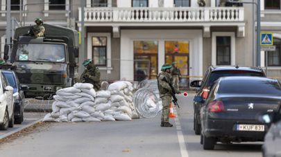 Патрулирование военных во время учений в Литве, архивное фото