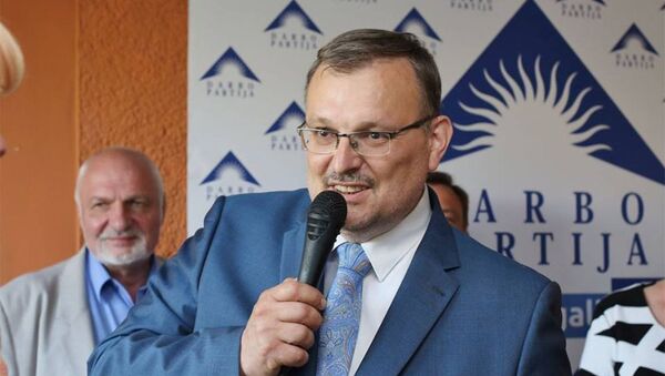 Член Сейма, председатель фракции Партии труда Кястутис Даукшис - Sputnik Литва