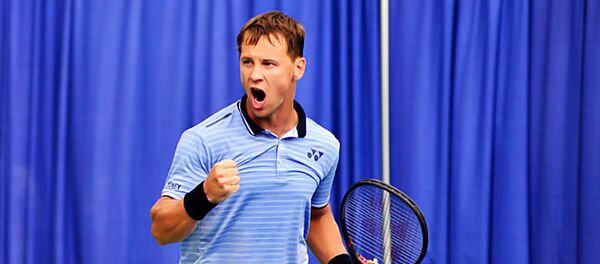 Литовский теннисист Ричардас Беранкис в Ванкувере, 18 августа 2019 года - Sputnik Литва