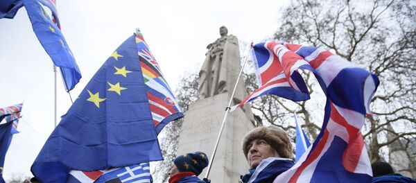 Акция против Brexit в Лондоне, архивное фото Акция против Brexit в Лондоне, архивное фото - Sputnik Литва