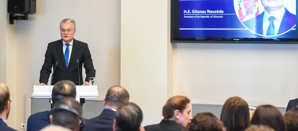 Выступление президента Литвы Гитанаса Науседы на международной конференции под патронатом Валдаса Адамкуса, 22 августа 2019 - Sputnik Литва