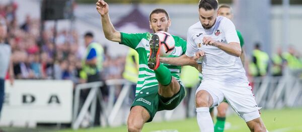 Мариямпольская Судува играет против венгерского Ференцвароша, 22 августа 2019 года - Sputnik Литва