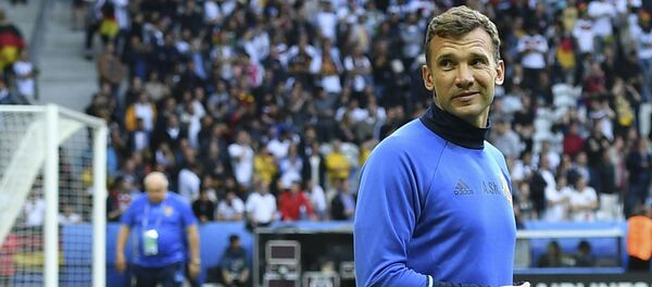 Тренер сборной Украины Андрей Шевченко, архивное фото - Sputnik Литва