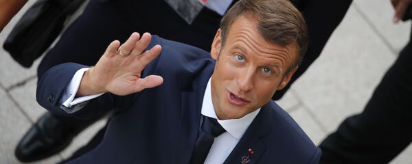 Prancūzijos prezidentas Emanuelis Makronas Prancūzijos prezidentas Emanuelis Makronas - Sputnik Lietuva