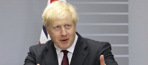 Britanijos premjeras Borisas Džonsonas Britanijos premjeras Borisas Džonsonas - Sputnik Lietuva