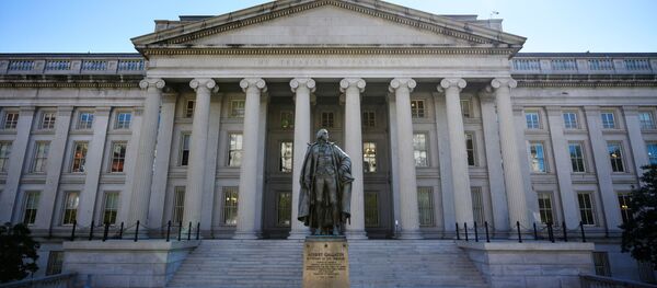 Здание министерства финансов США в Вашингтоне, архивное фото Здание министерства финансов США в Вашингтоне, архивное фото - Sputnik Lietuva