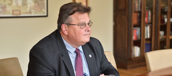 Министр иностранных дел Литвы Линас Линкявичюс, архивное фото - Sputnik Литва