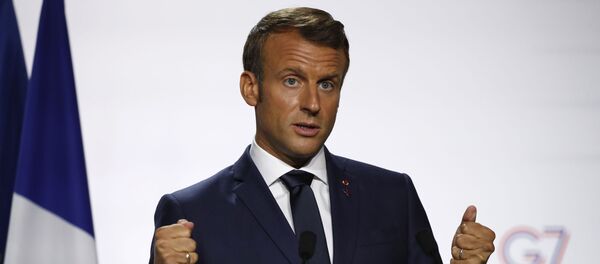 Президент Франции Эммануэль Макрон, архивное фото - Sputnik Литва