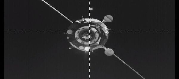 Стыковка Союза МС-14 с МКС, 27 августа 2019 года Стыковка Союза МС-14 с МКС, 27 августа 2019 года - Sputnik Lietuva