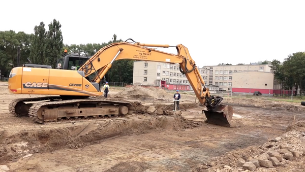 Строительство Клайпедской футбольной школы показали на видео - Sputnik Литва