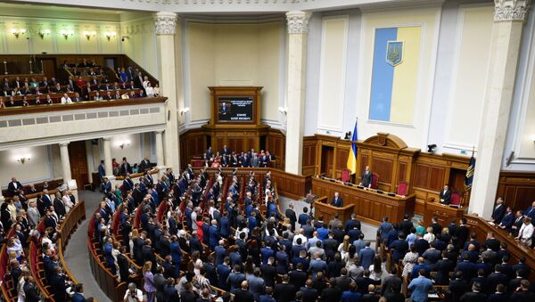 Первое заседание Верховной рады Украины нового созыва - Sputnik Литва