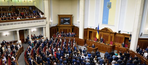 Первое заседание Верховной рады Украины нового созыва - Sputnik Литва