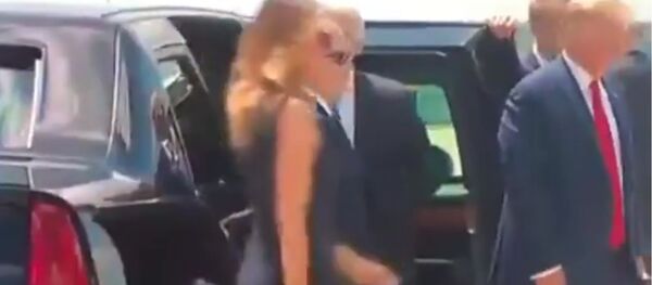 Трамп подозвал первую леди жестом, используемом как команда для собак - Sputnik Литва