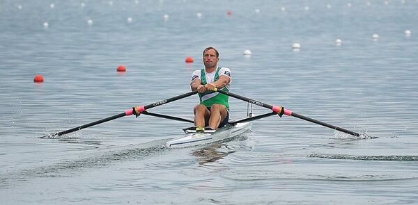 Литовский гребец Миндаугас Гришконис, 1 сентября 2019 года - Sputnik Литва