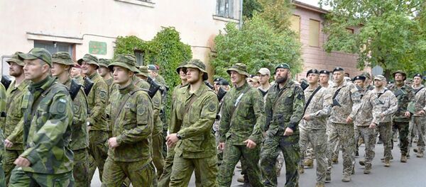 Международные учения Zemessardzes patrula  - 2016 в Латвии с участием Добровольческих сил охраны края Литвы - Sputnik Литва