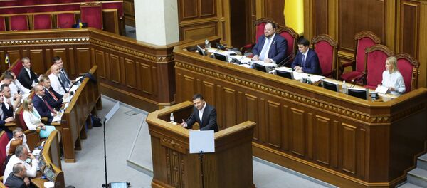 Первое заседание Верховной рады Украины нового созыва, 29 августа 2019 года Первое заседание Верховной рады Украины нового созыва, 29 августа 2019 года - Sputnik Lietuva