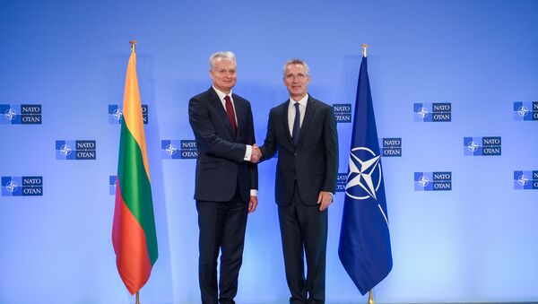 Gitanas Nausėda susitikime su NATO Generaliniu Sekretoriumi Jensu Stoltenbergu - Sputnik Lietuva