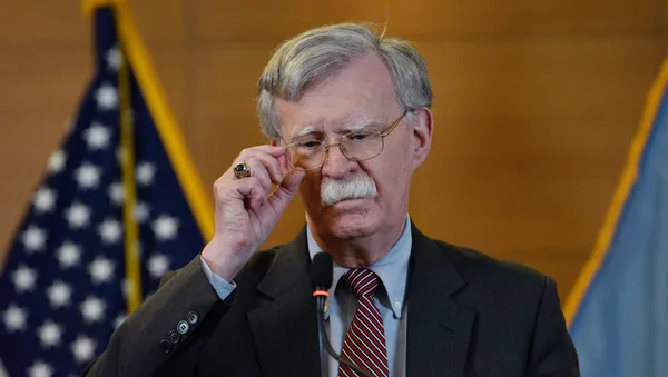 Пресс-конференция советника президента США по нацбезопасности Дж. Болтона - Sputnik Lietuva