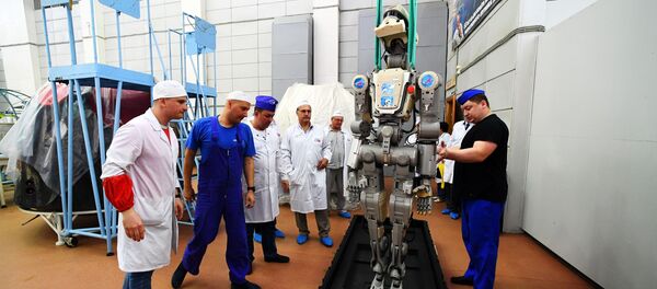 Робот Федор после полета на МКС Робот Федор после полета на МКС - Sputnik Lietuva
