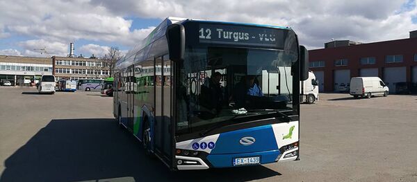 Автобус в Клайпеде, архивное фото Автобус в Клайпеде, архивное фото - Sputnik Lietuva