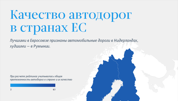 Качество автодорог в странах ЕС - Sputnik Литва