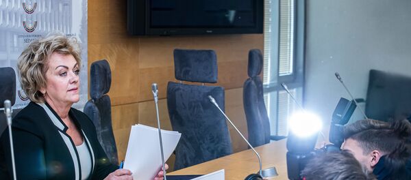 Депутат литовского сейма Ирина Розова на пресс-конференции в Сейме - Sputnik Литва