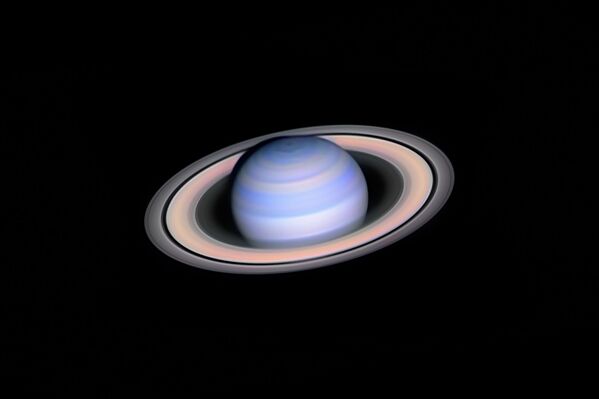 Снимок Infrared Saturn венгерского фотографа László Francsics, занявший 1 место в категории ROBOTIC SCOPE конкурса Insight Investment Astronomy Photographer of the Year 2019 - Sputnik Lietuva