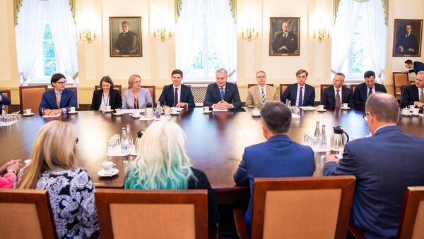 Nausėda susitiko su JAV verslo delegacija - Sputnik Lietuva