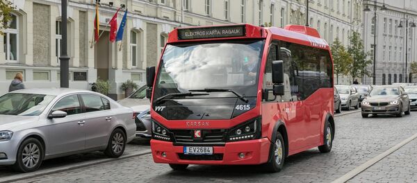 Новые электробусы Karsan Jest Elektric в Вильнюсе, архивное фото - Sputnik Литва