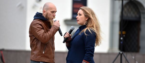 Акция Поющая Литва в Вильнюсе Акция Поющая Литва в Вильнюсе - Sputnik Lietuva