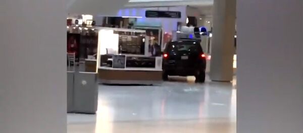 Очевидцы сняли на видео американца, крушащего на внедорожнике ТЦ - Sputnik Литва