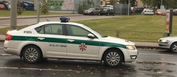 Полицейский автомобиль в Вильнюсе, архивное фото - Sputnik Литва