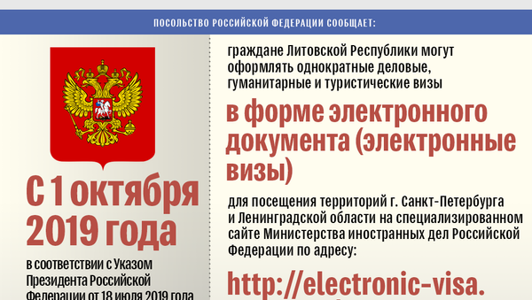 Электронные визы для посещения г. Санкт-Петербурга и Ленинградской области - Sputnik Литва