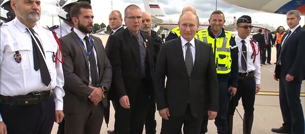 Путин в аэропорту Путин в аэропорту - Sputnik Lietuva