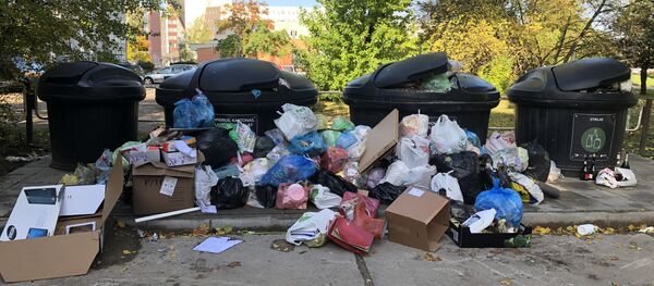 Проблемы с вывозом мусора в Вильнюсе, архивное фото Проблемы с вывозом мусора в Вильнюсе, архивное фото - Sputnik Lietuva