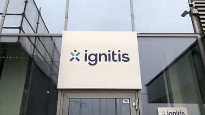 Логотип литовской энергетической компании IGNITIS, архивное фото