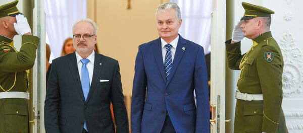 Президент Литвы Гитанас Науседа встретился с президентом Латвии Эгилсом Левитсом Президент Литвы Гитанас Науседа встретился с президентом Латвии Эгилсом Левитсом - Sputnik Lietuva