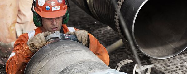 Монтаж газопровода Baltic Pipe, архивное фото - Sputnik Литва