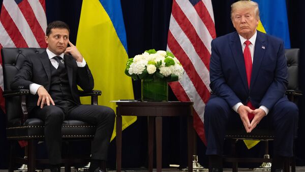 Президент Украины Владимир Зеленский и президент США Дональд Трамп, архивное фото - Sputnik Lietuva